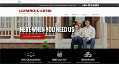 Desktop Screenshot of lawrencegeffenlawyer.com